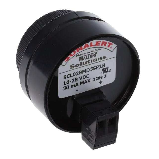 SCL028MD3SP1B Mallory Sonalert Products Inc.  Alarms Buzzers and Sirens